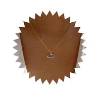 Inilbran Boho Crystal Sapphire Evil Eye Choker Necklace Blue Sapphire Demon Eye Necklace Choker Vintage Rhinestone Evil Eye Necklace Choker Bling Cz Crystal Protection Necklace Chain Jewelry