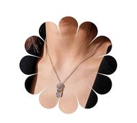 Inilbran Boho Dreamcatcher Necklace Choker Vintage Dream Catcher Necklace Choker Tiny Dreamcatcher Pendant Necklace Tiny Crystal Moonstone Necklace Chain Jewelry for Women and Girls (Silver)