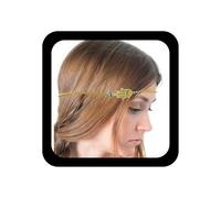 Inilbran Boho Hamsa Hand Head Chain Vintage Hamsa Hair Chain Headwear Gold Fatima Turquoise Headband Headwear Costume Hair Accessories Jewelry for Women, Regolabile, Zinc Alloy, No Gemstone
