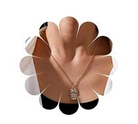 Inilbran Boho Hamsa Necklace Gold Hamsa Choker Necklace Vintage Fatima Hand Pendant Necklace Vintage Hamsa Hand Necklace Jewelry for Women and Girls