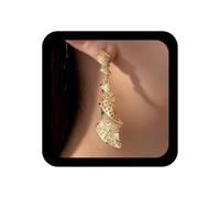 Inilbran Boho Large Horseshoe Dangle Earrings Vintage Hollow Horseshoe Earrings Gold Horse Hoof Drop Earring Personalised Exaggerating Horseshoe Earring Jewellery for Women