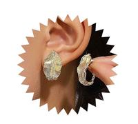 Inilbran Boho Leaf Stud Earrings Vintage 3D Leaf Earrings Gold Leaf Earrings Personalized Leaf Statement Earrings Jewelry for Women and Girls