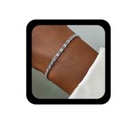 Inilbran Boho Line Chain Bracelet Vintage Simple Hand Bracelet Silver Geometric Link Chain Bracelets Adjustable Slave Link Bracelets Jewelry for Women