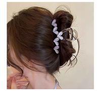 Inilbran Boho Purple Heart Claw Clip Love Heart Hair Clip Strong Hold Jaw Cuff Barrettes Resin Love Plastic Hair Claw Clamp Decorative Hair Accessories For Her (Purple)