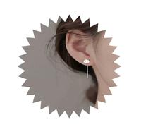 Inilbran Boho Tassel Chain Threader Earrings Silver Bar Tassel Drop Earrings Vintage Tassel Chain Earrings Minimalist Linear Chain Dangle Earrings Tiny Rabbit Earrings Jewelry for Women and Girls