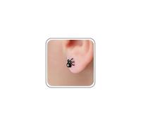Inilbran Punk Black Spider Earrings Black Horror Spider Studs Earrings Vintage Tiny Spider Earrings Gothic Spider Funny Earrings Jewelry for Women and Girls