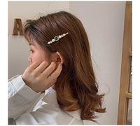 Inilbran Vintage Emerald Crystal Hair Clips Green Emerald Hair Pins Barrettes Gold Crystal Pearl Hairpin Barrette Shiny Cz Pearl Hair Pins Hairclip Decorative Bobby Pins Crystal Wedding Headpieces