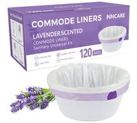 ININCARE Commode Liners for Bedside Commode, Portable Toilet, potty, Bed Pan, 120 Count Lavender Scented Disposable Potty Chair Liners & Portable Toi