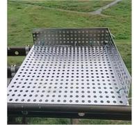 ININOSNP Balcony protection Perforated Sheet Stainless Steel 304 Stainless Steel Perforated Plate, 0.8mm Thickness Leak-proof Window Pads With Ties Gloves,(70x120 cm)