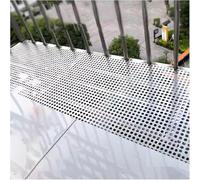 ININOSNP Balcony protection Perforated Sheet Stainless Steel 304 Stainless Steel Perforated Plate, Decorative Screen Grilles Metal Sheet, Hole Diameter 10mm Anti-fall Perforated Plate(70x100 cm)