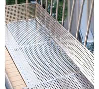 ININOSNP Balcony protection Perforated Sheet Stainless Steel 304 Stainless Steel Perforated SheetWindow Leakproof Anti-fall Mesh Pad, Anti-theft Decorative Screen Grilles(80x100 cm)