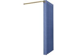 ININOSNP Extra Large Portable Display Rack Vertical Changing Room Adult Changing Room Divider Privacy Includes Shades, Brackets And Hooks(Blue 2,120x120cm/47.2inx47.2in)