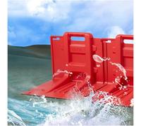 ININOSNP Modular dams 2-Pack ABS Plastic Flood Barriers - L-Shaped Emergency Walls For Subway/Parking Lots