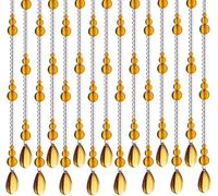 ININOSNP Natural beads Door Curtains, Curtain Cutting, Bedroom, Home Furnishings, Gourd Crystal Curtains, Multiple Styles, Customisable.(21 strands-70x180cm)