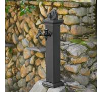 ININOSNP Outdoor water column Outdoor Frostproof Aluminium Bollard With Copper Tap For Garden And Terrace(A-72cm/28.3in)