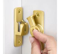 INIRET 2 Packs Gold Barn Door Latches,90/180 Degree Gate Lock,Aluminum Alloy Right Angle Door Lock Latch,Flip Gate Latches Hardware,Door Security Sliding Door Latch Lock fo Cabinets,Barn Door,Bathroom