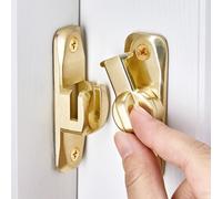 INIRET 3 Packs Barn Door Latches,Gold 90/180 Degree Gate Lock,Zinc Alloy Right Angle Door Lock Latch,Flip Gate Latches Hardware,Door Security Sliding Door Latch Lock fo Cabinets,Bathroom,Barn Door