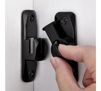 INIRET Barn Door Latches,Black 90/180 Degree Gate Lock,Zinc Alloy Right Angle Door Lock Latch,Flip Gate Latches Hardware,Door Security Sliding Door Latch Lock fo Cabinets,Bathroom,Barn Door
