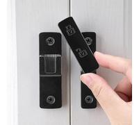 INIRET Black Barn Door Latches,180 Degree Gate Lock,Flip Gate Latches Hardware,Zinc Alloy Door Lock Latch,Door Security Sliding Door Latch Lock for Cabinets,Bathroom, Barn & Garden.
