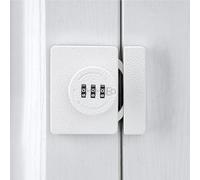 INIRET White Cabinet Lock,3 Digit Password Keyless,Anti Pry Mechanical Password Lock,Protect Privacy,for Drawer,Cabinets,Locker, Closet,Windows,Sliding Door,Bathroom,and Garden