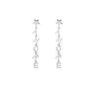 Initial AMORE Dangle Earring for Women, Hypoallergenic Rose Gold and Silver Plated Star Stud Drop Earrings Jewelry Gift for Mom, Friends