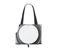 Initial Circle Badge Pet Carrier Bag-Foldable Travel Tote For Small Dogs Cats, Portable Soft Sided Pet Crate With Seatbelt For Cat Puppy