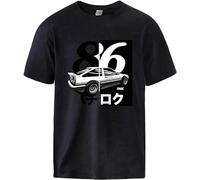 Initial D Ae86 Mens T-Shirt Cotton Unisex Tee Black Tops L