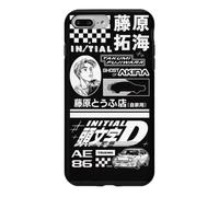 Initial D Graphic Text Black and White Manga Anime Case for iPhone 7 Plus/8 Plus