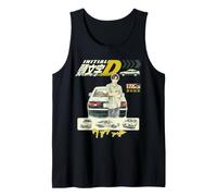 Initial D Racers and Car Collage Downhill Racing Anime Manga Tank Top
