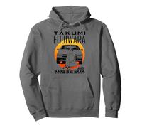 Initial D Takumi Fujiwara with Car Portrait Manga Anime Pullover Hoodie