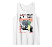 Initial D Takumi Open Hood Car Portrait Manga Anime Tank Top