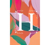 Initial H Premium Paperback Notebook Diary - 120 ruled pages | 6 x 9