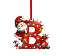Initial Letter A To Z Acrylic Hanging Personalised DIY Craft Baubles For Xmas Fillers Santa Snowman Themed Home Decoration Hanging-# 30