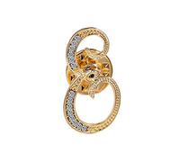 Initial Letter Brooch Pin Small Lapel Pin Tie Tack Name Personalized Gifts for Women Men Gold A-Z, Rhinestone