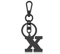 Initial Letter Keychain for Handbag Wallet Purses Backpack Monogram Letter Keychain Letter X Alphabet Keyring Metal Letter Key Ring for Friends Colleague Stainless Steel Letter Pendant Car Keyring