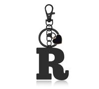 Initial Letter Keychain Gifts for Women Wife Girlfriend Daughter Letter A-Z Keyring Heart Initial Keychain Graduation Birthday Gift Alphabet Initials Keyring for Purse Backpacks Handbags (Letter R)