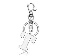 Initial Letter Keychain Letter T Alphabet Keyring for Handbag Wallet Purses Backpack Metal Letter Key Ring for Women Men Stainless Steel Letter Pendant Car Keyring Christmas Birthday Graduation Gifts