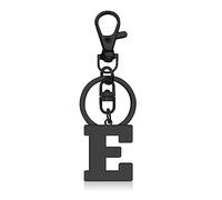 Initial Letter Keychain Monogram Letter Keychain Letter E Alphabet Keyring for Handbag Wallet Purses Backpack Metal Letter Key Ring for Friends Colleague Stainless Steel Letter Pendant Car Keyring