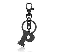 Initial Letter Keychain Monogram Letter Keychain Letter P Alphabet Keyring for Handbag Wallet Purses Backpack Metal Letter Key Ring for Friends Colleague Stainless Steel Letter Pendant Car Keyring