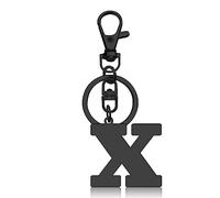 Initial Letter Keychain Monogram Letter Keychain Letter X Alphabet Keyring for Handbag Wallet Purses Backpack Metal Letter Key Ring for Friends Colleague Stainless Steel Letter Pendant Car Keyring