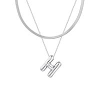 Initial s for Women, Gold Balloon Bubble Letter, Plated Dainty Personalized Puffy Name