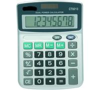 [Initiative] [2 Pack] 8 Digit Dual Power Angled Display Standard Function Calculators