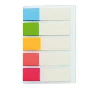 Initiative Film Index Tabs 45x12mm 20 Sheets of 5 Assorted Colours Pack 100
