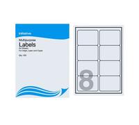 Initiative Multipurpose Labels 99.1 x 67.7mm 8 Labels Per Sheet Pack 500