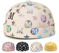 Initlove Mens Brimless Hat Docker Beanie Cap Street Hip Hop Hats Beige