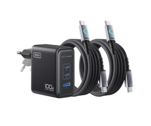Iniu 100W USB-A / 2 USB-C Wall power supply with Ultra-Fast USB-C Cable