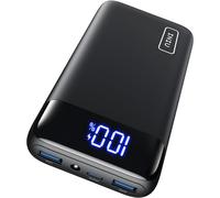 INIU 20000mAh Power Bank Fast Charge USB-C PD3.0 22.5W Triple-Output Black