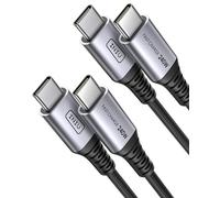 INIU 240W USB C to USB C Charger Cable, [2-Pack 2m] PD Type C Charge Cable, Super Fast Charging USB C Cable for iPhone 16 15, MacBook Air, iPad Pro, Samsung S25 S24 Ultra, Steam Deck