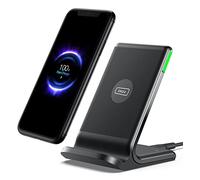 INIU fast Wireless Charger, Qi Certified Wireless Charging Stand with QC3.0 Adapter USB Charger
