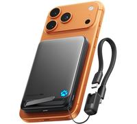 INIU for Magsafe Power Bank, Qi2 Certified, Slimmest 10000mAh 45W Magnetic Portable Charger, with Lanyard USB-C Cable and Stand, Fast Charging Wireless Power Bank, for iPhone 17 16 15 14 13 12 Only